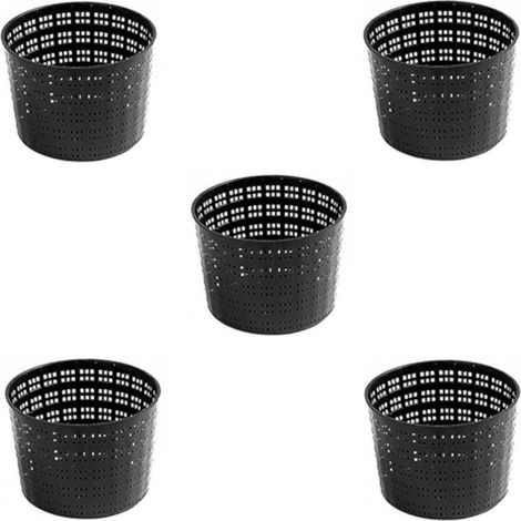 Multipack da 5 cesti per piante acquatiche rotondi dimensioni 12,5 cm cadauno
