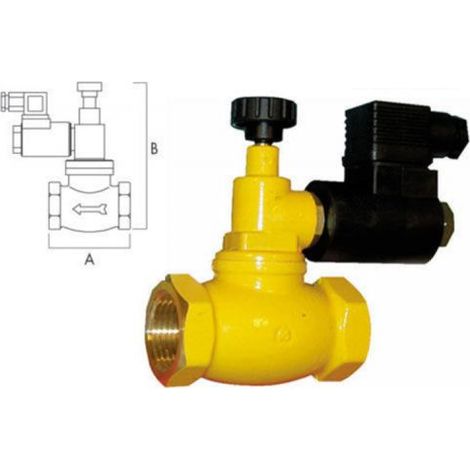 ELETTROVALVOLA GAS NA 3/4" NORMALMENTE APERTA GECA (16497)