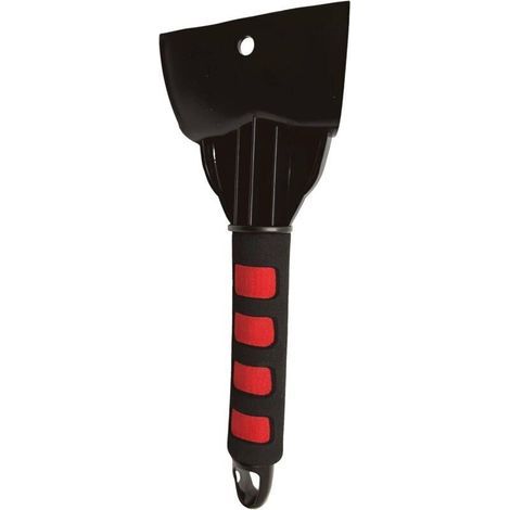 Grattoir à Glace pour Voiture, SUV et camionnette, raclette Givre Robuste pour dégivrer Les Pare-Brise et Les vitres de Voiture, idéal pour l'hiver Contre la Glace et la Neige - Rouge/Noir (1/4)