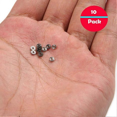 Lot de 10 mini roulements à billes 681ZZ en métal, micro-roulements ouverts 1 x 3 x 1 mm (1/5)