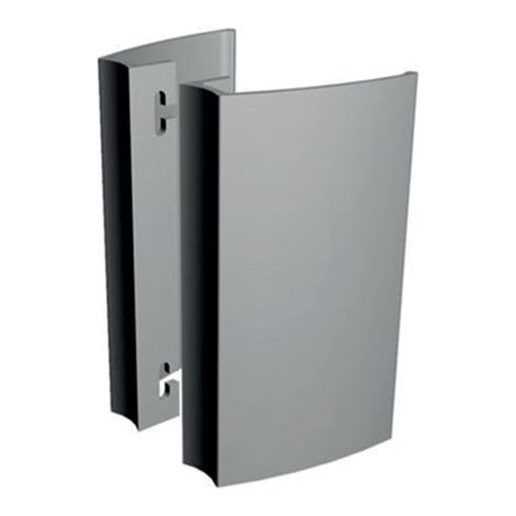 Coppia di maniglie ad ala da 250 mm ALMA COMPONENTES Interasse 200 mm - Ral9006 Grigio - 7060-250-9006