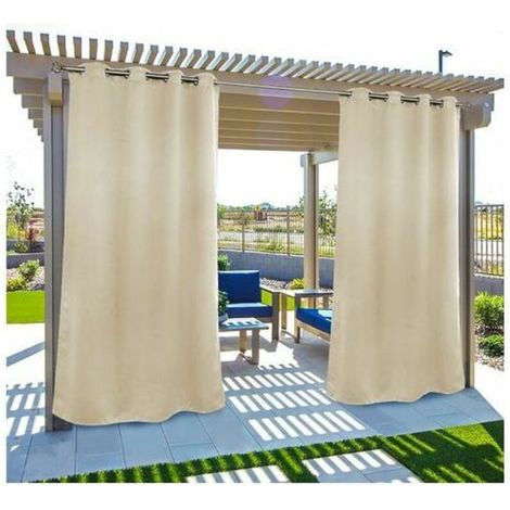 Outdoor-Vorhänge für Garten, Terrasse und Pavillon: Verdunkelnd, winddicht, UV-Schutz, schimmelresistent, isolierend (1/4)
