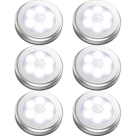 Luce interna con sensore di movimento alimentata da PC e a batteria, luce LED per armadietti, luce notturna wireless a batteria, luci adesive da parete per la dispensa (1/5)