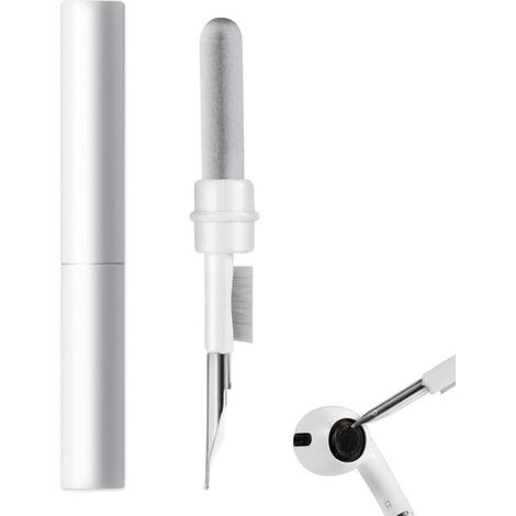 Pour Nettoyeur Airpods,Kit Nettoyage Airpods Vec Brosse Et Embout MéTal,Gadget Portable pour Nettoyage Airpods,AméLioration De La Qualité Sonore Nettoyant Airpods,Nettoyage en Profondeur Airpods (1/5)