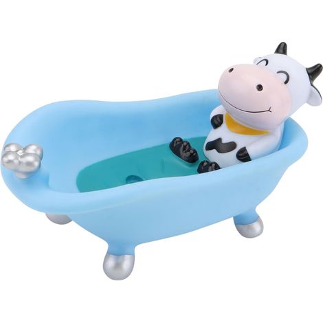 Porte-savon baignoire avec évacuation, motif animal mignon (1/5)