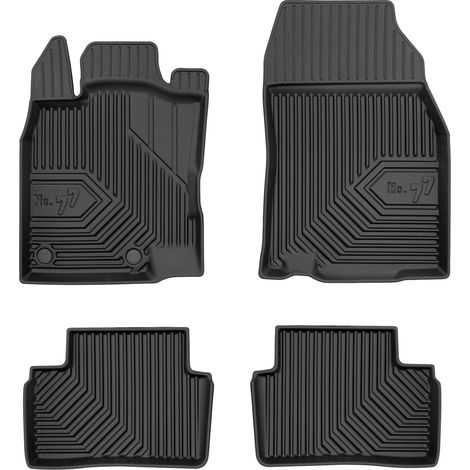 Tapis de Sol de Voiture pour Renault Kadjar 2015-2022 TPE Imperméable Noir 4Pcs (1/5)