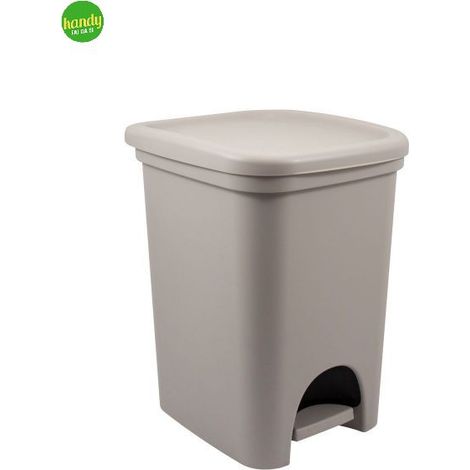 Pattumiera a pedale Belli e Forti colore tortora 18 lt