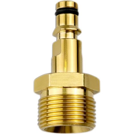 High Pressure Washer Hose Adapter, Quick-Fitting Convert Tool for Karcher Connector, Quick Connect Compatible with Karcher Washer Gun Hose Pipe (1Pcs Gold) (1/5)