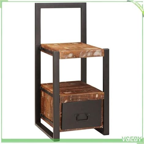 4015986 Support valet Multicolore 40 x 40 x 90 cm Bois Recyclé Solide (1/5)