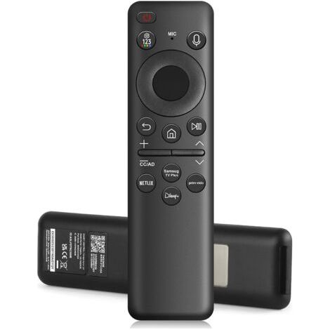 Télécommande vocale solaire compatible Samsung Neo QLED 8K HDR – Rechargeable USB Type-C – 4 boutons raccourcis streaming (1/5)