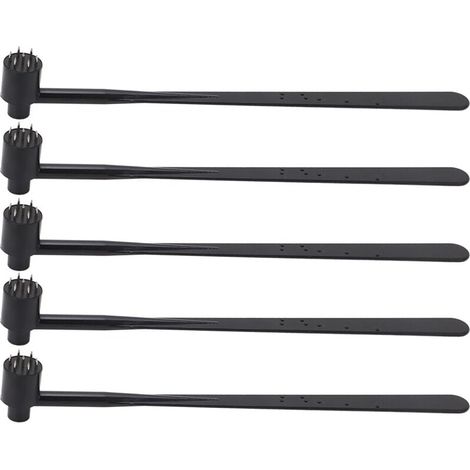 5pcs Plum Blossom Hammer Hammer Single Ext Black Abs Gandage en acier inoxydable pour l'industrie (1/4)