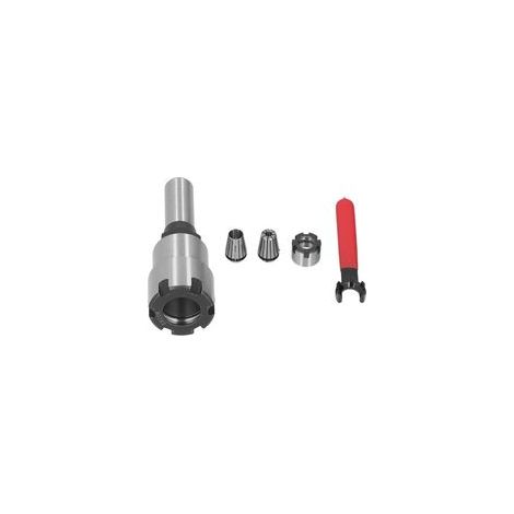 Jeu de 5 pièces de tige d'extension de mèche de routeur, convertisseur de mandrin de pince, jeu de ressorts ER20, écrou de clé ER20M (tige de 12.7mm 1/2 pouces) (1/5)