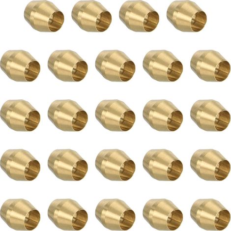 24Pcs Manchons de Compression en Laiton pour Tuyaux d'Air 1/8" Id (1/5)