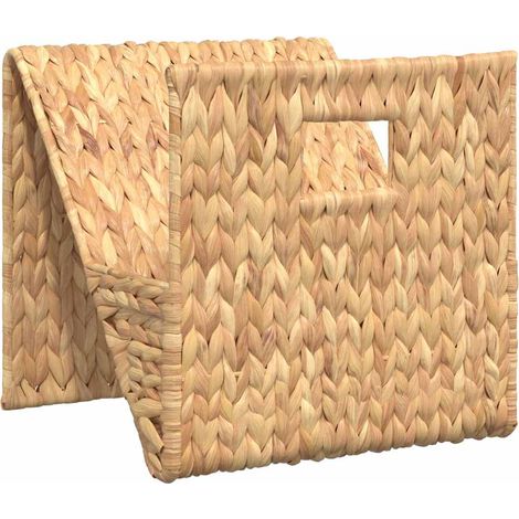 Magazine Holder 31x31x31 cm Water Hyacinth vidaXL