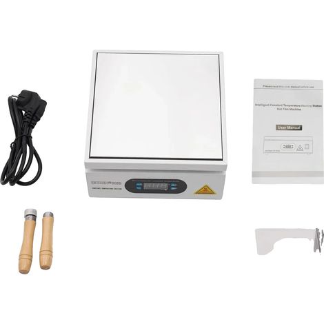 Station de préchauffage PCB, puissance de 700W, température réglable de 0 à 500℃, Argent (1/2)