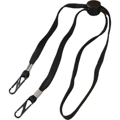 Sangle de chapeau flexible et réglable, cordon de mentonnière amovible et coupe-vent, sangle anti-perte avec clips (1/5)