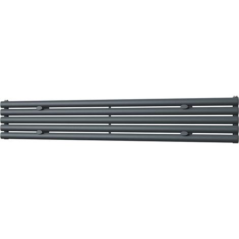 Omeara Axis - Anthracite Horizontal Radiator H290mm x W1800mm Single Panel (1/3)