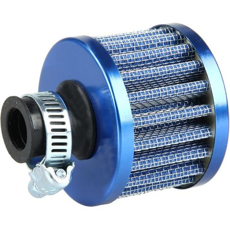 Filtre à Air Froid Reniflard Carter Turbo Ventilateur 12mm Mini Bleu pour Voiture Moto (1/5)