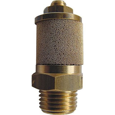 Silencieux reglable avec ecrou six pans en laiton G 3/4 (1/2)