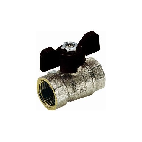 VALVOLA A SFERA FF MISTRAL A PASSAGGIO STANDARD CON FARFALLA Misura: 1"1/4 DN 30 PN 25