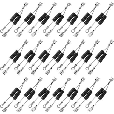 Diodes Haute Tension Accessoires Noirs en Abs et Alliage D'aluminium pour Four à -ondes Lot de 10 Performance et Anti-interférence, Remplacement Fiable (1/5)