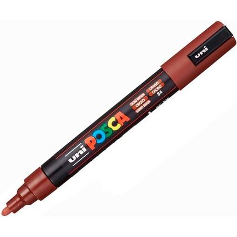 POSCA MARCADOR  PC-5M NO PERMANENTE PUNTA FORMA DE BALA 1,8 - 2,5 MM MARRON CACAO