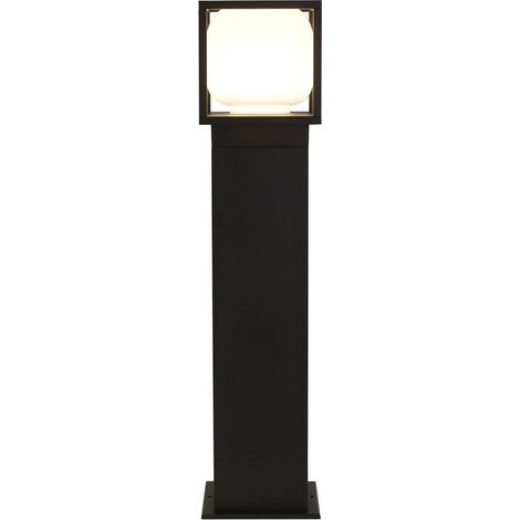 Searchlight Athens 1-flammiger LED-Pfosten für den Außenbereich, Druckguss, Opalschirm IP54 3000K (1/3)
