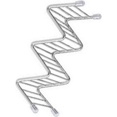 Taco-Halter aus Edelstahl in V-Form für Maisrollen, Frühlingsrollen und Crêpes, 2-3 Fächer, 6,3 x 13,5 x 4,5 cm / 2,5 x 5,3 x 1,8 Zoll (1/5)