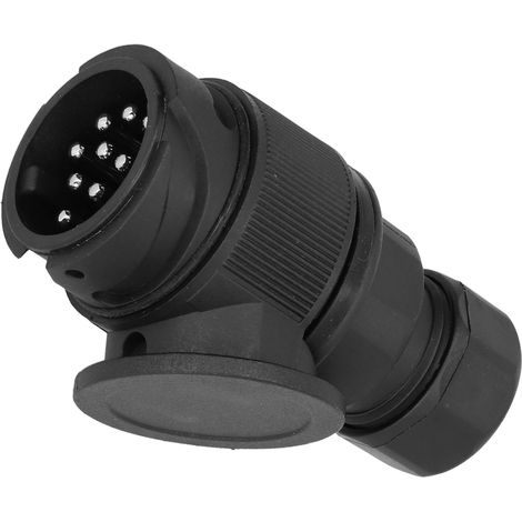 Adaptateur secteur UE 12 V pour remorque, étanche, 13 broches, interface pour camion, faisceau de câblage pour caravane, connecteur de prise (1/5)