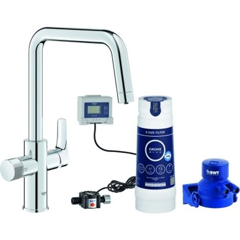 GROHE Kit de inicio GROHE Blue Pure Eurosmart 30584 U-Auslauf S-Filter cromo, 30584000