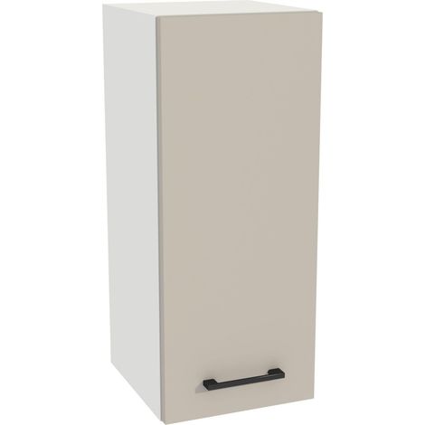 Oberschrank 30/72 Capri-Korpus, weiße Front, Kaschmir Matt (1/3)