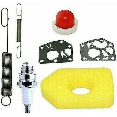 Kit d'entretien pour tondeuse gazon 698369 Filtre air adapt aux moteurs Briggs Stratton Classic et Sprint (1/5)
