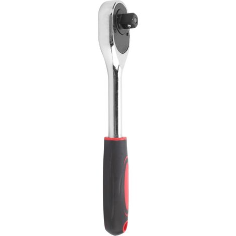 Clé à cliquet 1/2 po, douille à 24 dents, outil pour électricien et réparation, rouge et noir