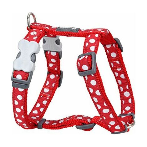Imbracatura per Cani Red Dingo Style Bianco Pois 46-76 cm (1/4)