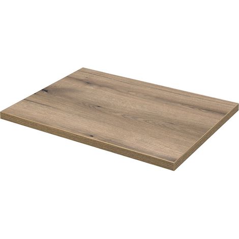 Plan pour vasque ICON 60,4 cm en MDF aspect chêne (1/4)