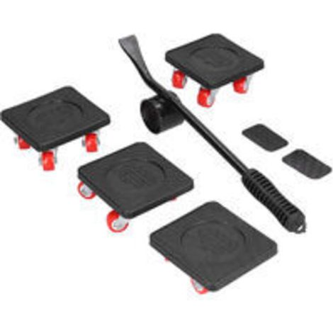 Kit de Déménageur et de Levage de Meubles, Patins à Roulettes pour Meubles avec Roue Rotative à 360 Degrés, Deplace Meuble Lourd sans Effort, Charge de 800kg Outil de Déplacement de Meubles (1/5)