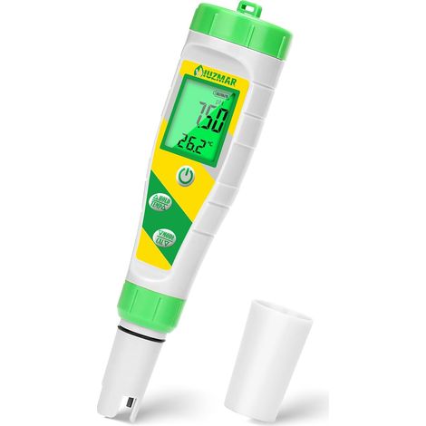 pH Mètre Numérique Testeur pH et Sel Électronique Piscine 5 en 1 pH Sel TDS EC Analyseur pH Mètre Piscine au Sel Testeur pH Pour L'aquariophilie PPM et EC Metre pour Hydroponique (1/5)