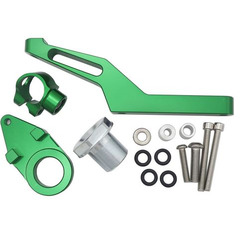 Moto Kawasaki ZX-6R 2009-2022 avec amortisseur, support de taille en titane et construction en alliage de titane. (1/4)