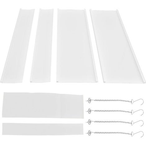 Pare-vent pour climatiseur Central, 4 pièces, déflecteur de vent froid, déflecteur de sortie de climatisation 45x45cm (1/5)