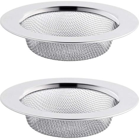 Filtre d'évier de cuisine en acier inoxydable, filtre de lavabo, entrée d'eau 110 x 84 mm (1/5)