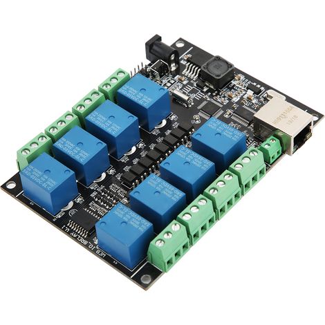 Module réseau relais RJ45 8 canaux pour contrôle industriel NC-1000, accessoire WiFi de commande à distance (1/5)