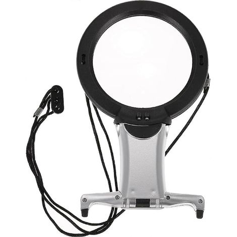 Nouvelle loupe mains libres 2 en 1 avec éclairage et cordon tour de cou à LED (1/5)