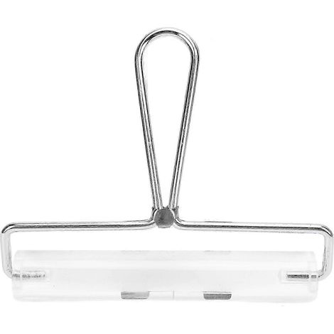 Rouleau à manche en acrylique, manche en acier inoxydable, surfaces de ponçage fin, outil d'estampage d'argile, rouleau à embosser intelligent WHBYV (1/4)