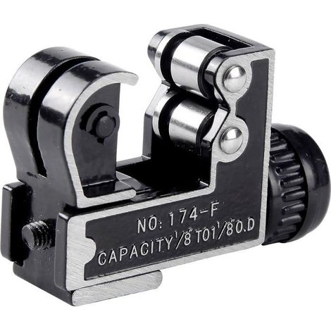 Coupe-tube réglable de 3 à 28 mm avec corps en alliage d'aluminium, Mini outil de coupe de tuyaux en cuivre pour plomberie (1/4)