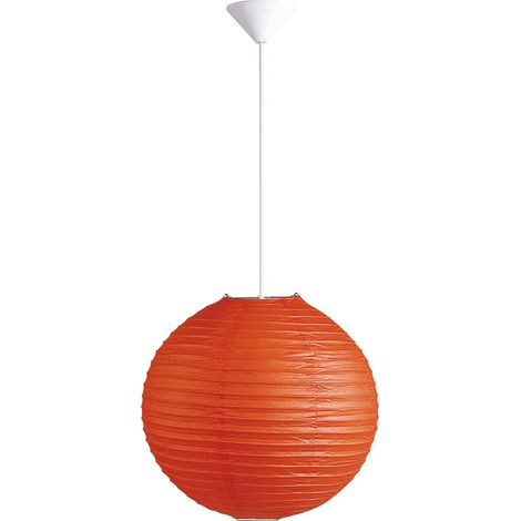 Abat-jour plafonnier papier orange 30 cm Rice Rabalux (1/2)