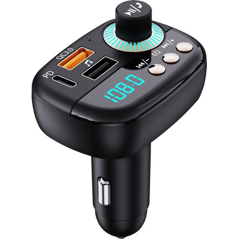 BT25 Car MP3 Player PD20W/QC3.0 Fast Charging Bluetooth Hands-free Calling FM Transmitter -- BT25 (1/3)