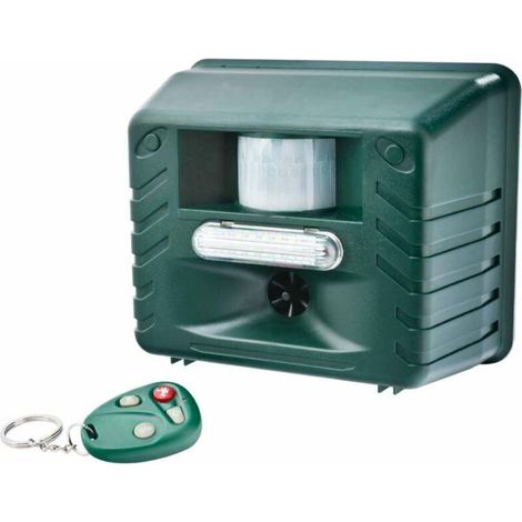 Répulsif à ultrasons pour animaux, alarme sonore, répulsif pour oiseaux extérieur, répulsif pour souris (vert) (1/4)