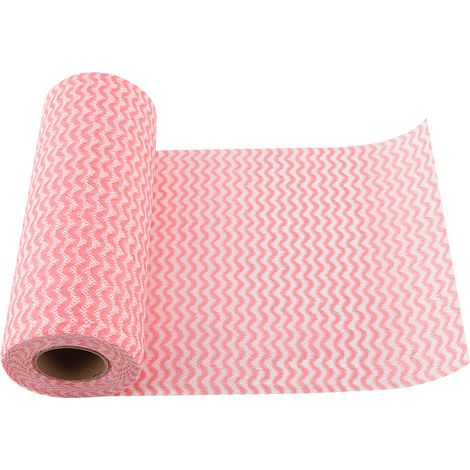 50pcs torchons jetables anti-huile non tissés, essuie-mains rouge pour cuisine