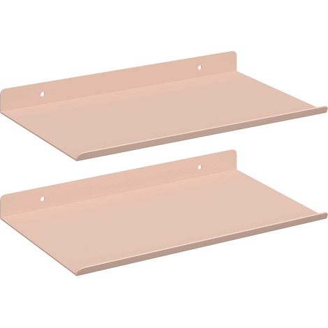 Maison Exclusive - Schwebendes Regal 2 pcs Rosa 30 x 18 x 2,5 cm
