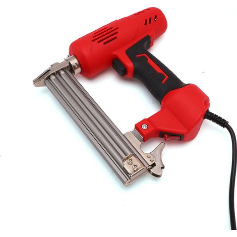 Agrafeuse électrique F30 Machine à clouer droite 2600 W pour cloueur Brad Moteur en cuivre Tête de clou en acier allié améliorée, double verrouillage de sécurité, poignée en caoutchouc, charpente en b (1/5)